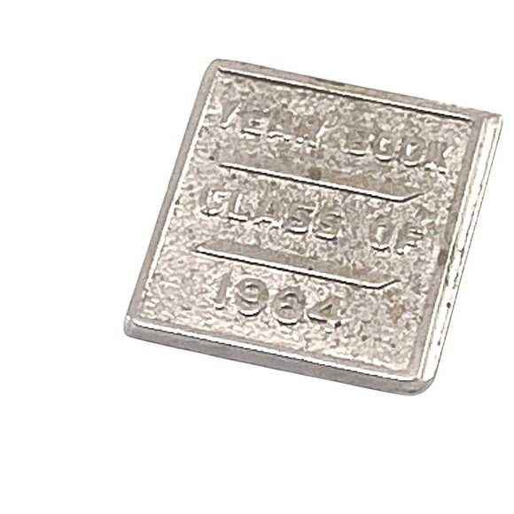 Vintage Metal Yearbook Token "Class Of 1964" Square Commemorative Coin 3/4" - Picture 1 of 5